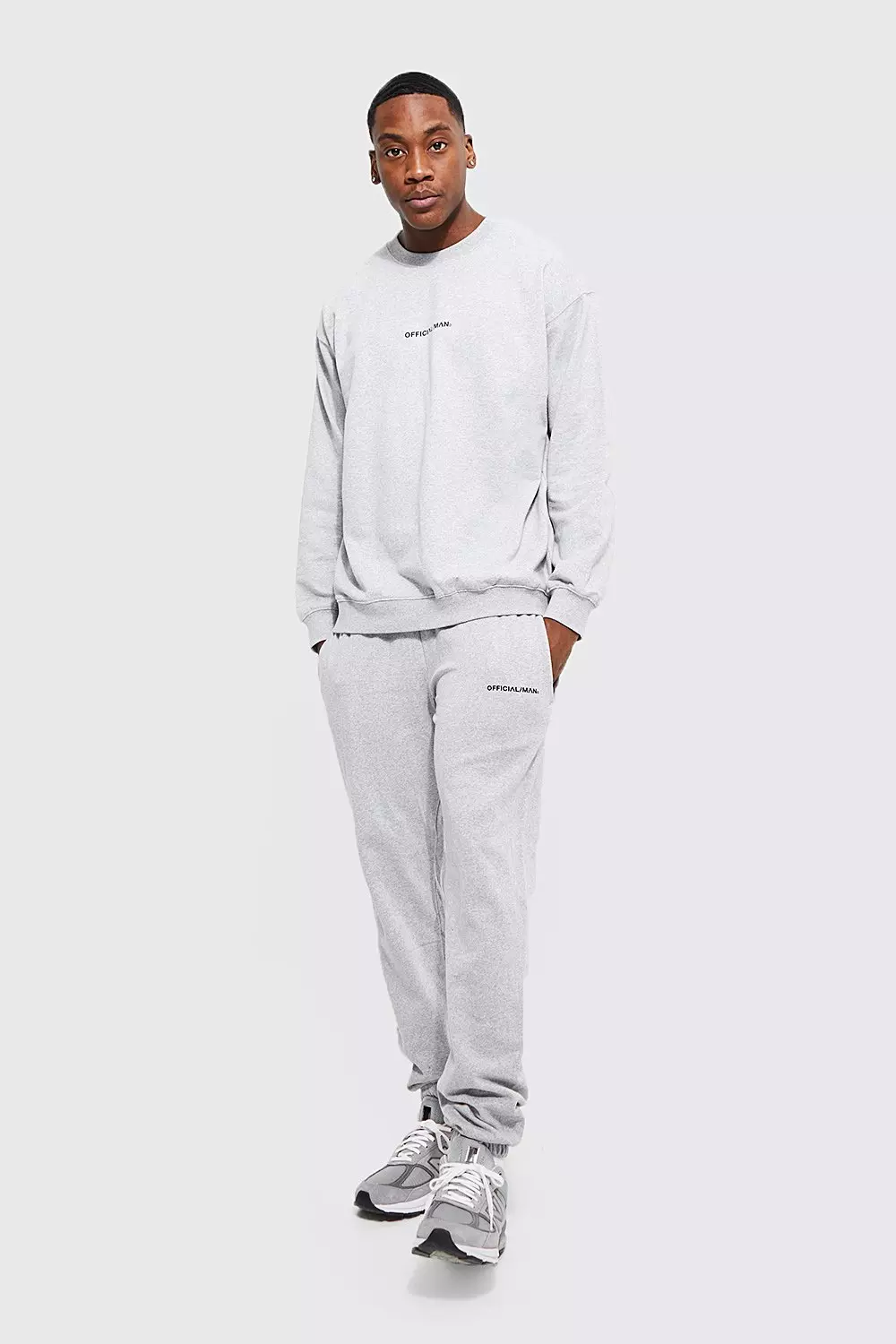 Grey 2024 boohooman tracksuit